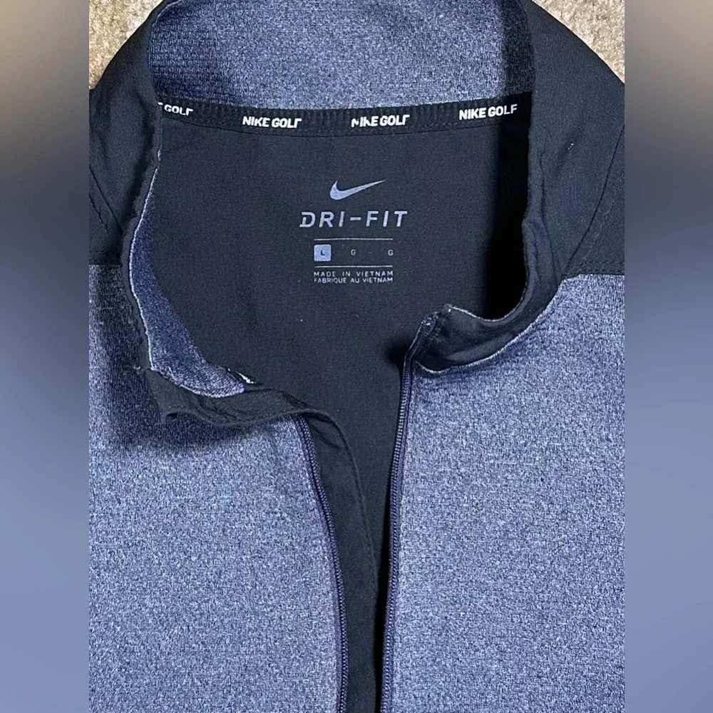 Nike Golf Men's Golf Black Quarter-Zip Pullover Large - Picture 3 of 12